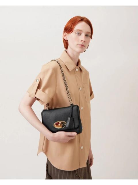 Mulberry Authentic Mulberry Lily Black Glossy Goatskin Shoulder Bag