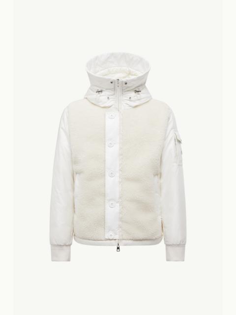Moncler Auvurgne Hooded Teddy Short Down Jacket
