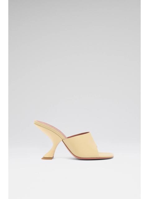 Amina Muaddi TAYLOR SLIPPER 90 SAND CRACKLE NAPPA