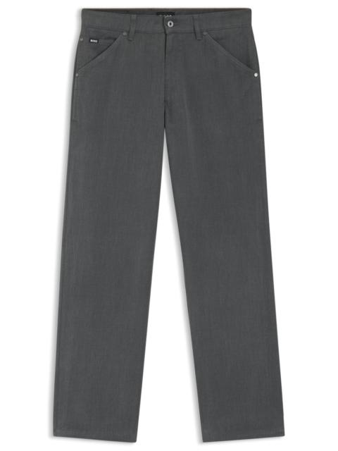 BOSS JEANS IN MELANGE COTTON DENIM