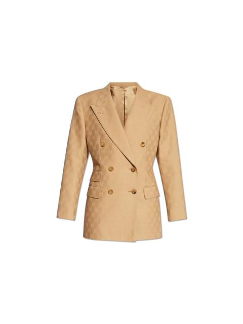 GUCCI GUCCI Beige Wool Blazer Jacket New & Authentic (Women's size
