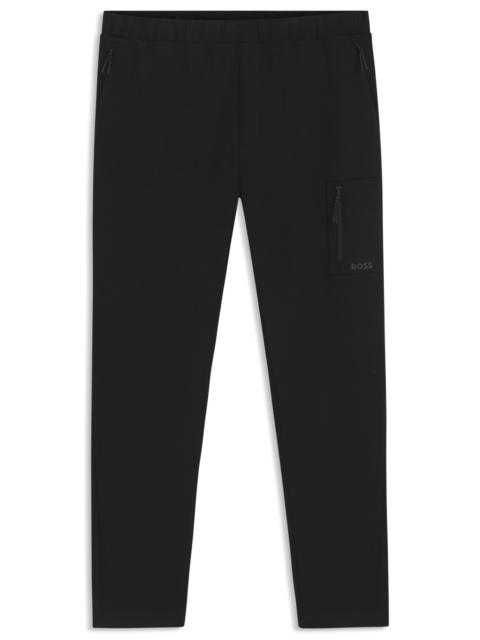 BOSS REGULAR-FIT TRACKSUIT BOTTOMS WITH DECORATIVE REFLECTIVE DETAILS