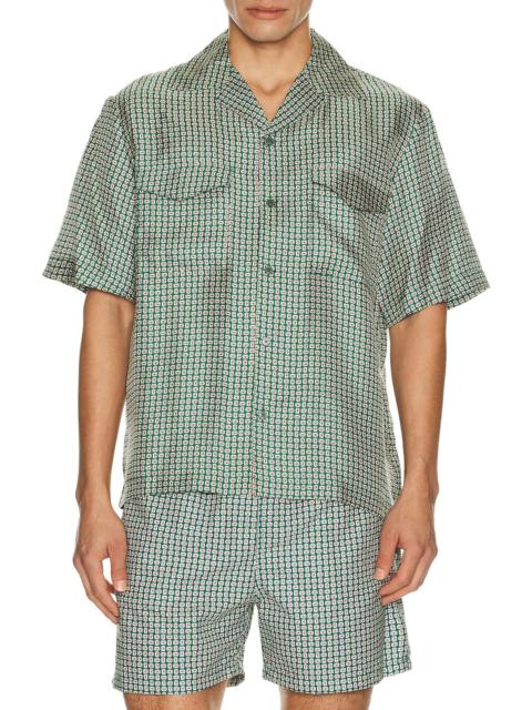 SIMKHAI Clarke Printed Silk Shirt