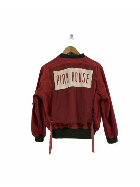 Other Designers Japanese Brand - Pink House Bomber Ma-1 Jacket Bondage Big Logo Design