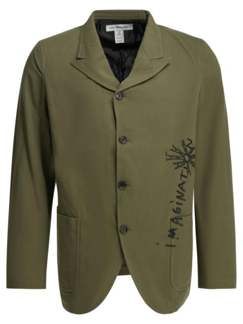 Comme des Garçons SHIRT Comme Des Garçons Shirt Printed Blazer