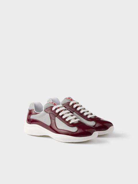 Prada Patent leather and technical fabric Prada America's Cup sneakers
