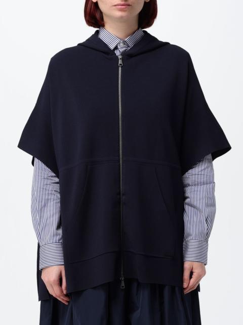 Max Mara Max Mara Women Hooded Viscose Cape Max Mara With Zip Closure