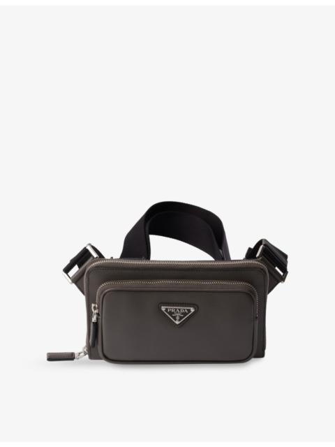 Prada Brand-plaque Saffiano-leather cross-body bag