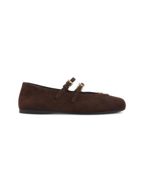 Prada Suede Leather Ballerinas Women