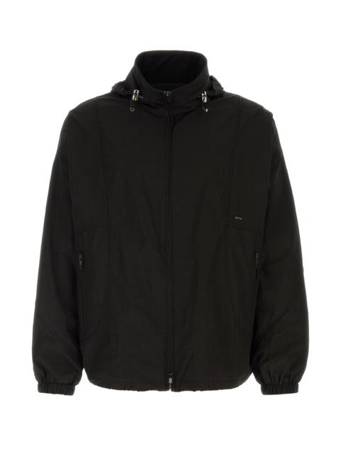 Wooyoungmi Black polyester blend windbreaker