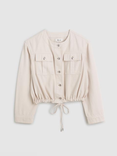 Madewell Drawstring Utility Jacket in Airy Denim