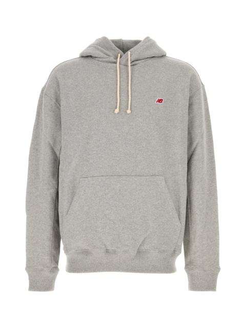 New Balance Melange grey cotton blend sweatshirt