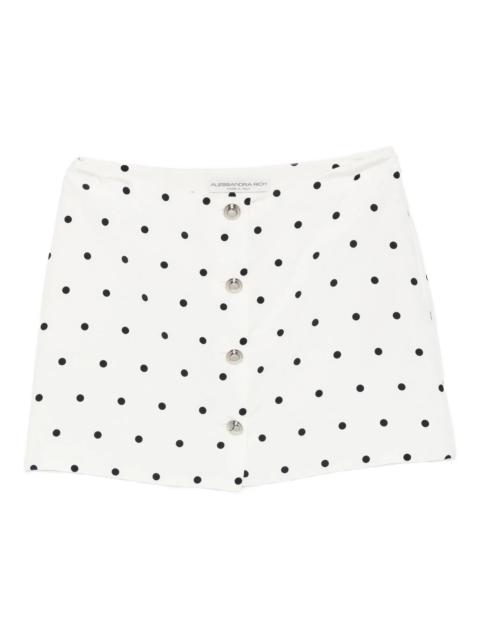 Alessandra Rich polka dot-print miniskirt