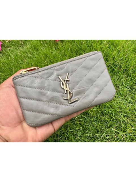 SAINT LAURENT Authentic Saint Laurent Cassandre Matelasse Key Pouch In
