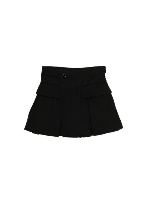 sacai pleated shorts