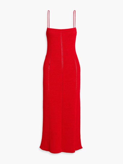 Proenza Schouler Suki pointelle-knit midi slip dress