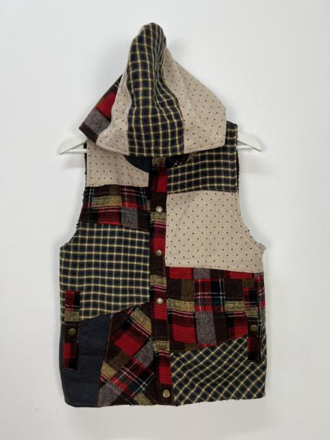 Other Designers Vintage - Cube Sugar Workwear Reconstructed Patchwork Vest Jacket