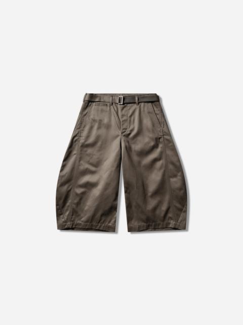 sacai Men's Cotton Chino Pants Grey