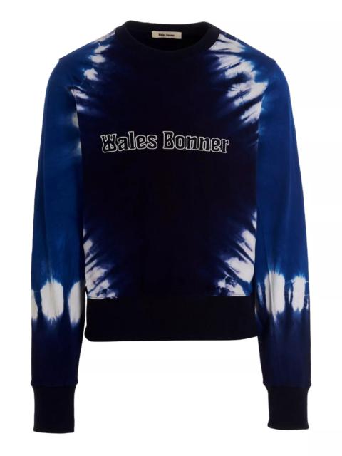 WALES BONNER Logo embroidery tie dye sweatshirt