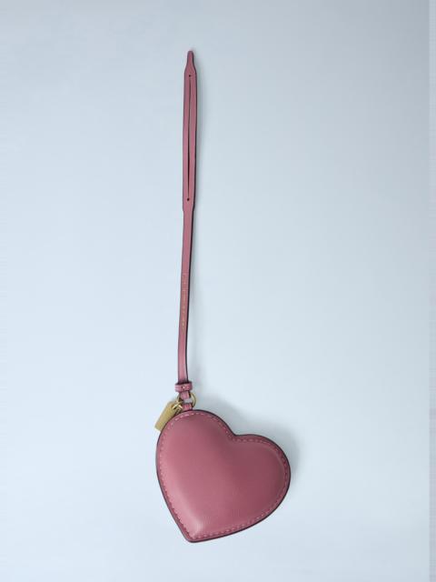 COACH Heart-Shaped Leather Bag Charm