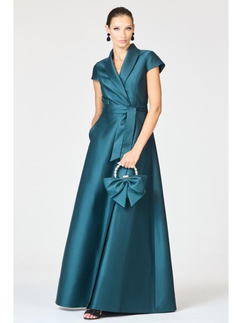 SACHIN & BABI ETIENNE GOWN - FOREST GREEN