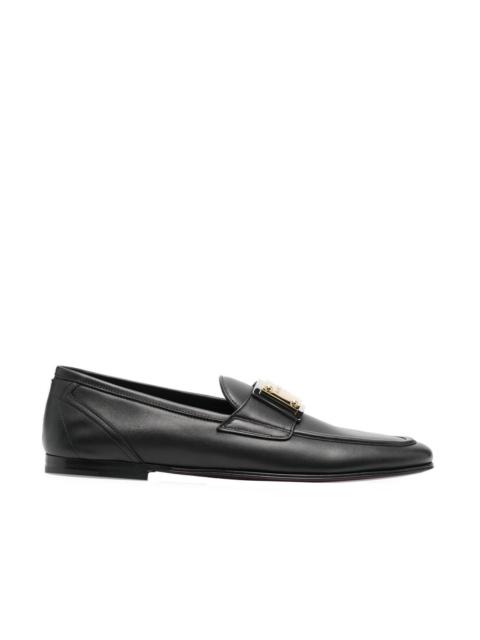 Dolce & Gabbana Leather Logo Loafers Men