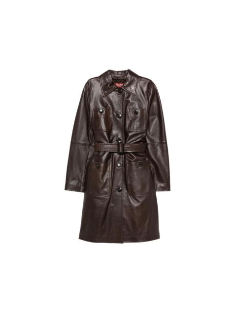Max Mara Studio Max Mara Studio Brown Coats - Leather Coats Women
