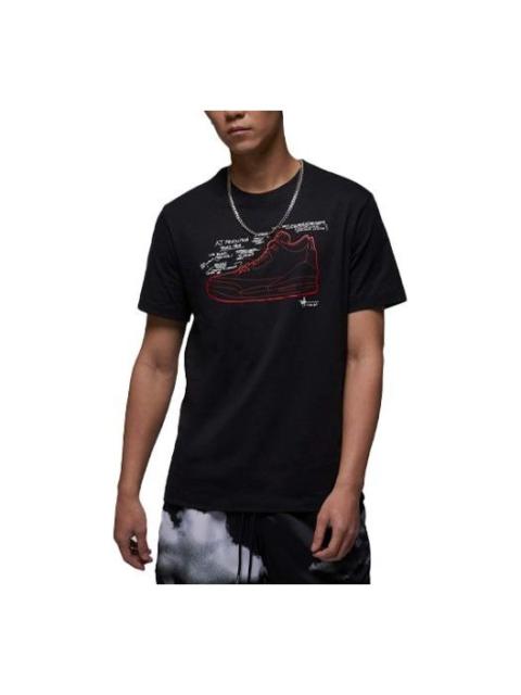 Jordan Air Jordan Sneaker T-Shirt 'Black' FN3715-010