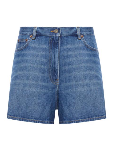 Valentino Valentino Garavani Women Solid Denim Shorts