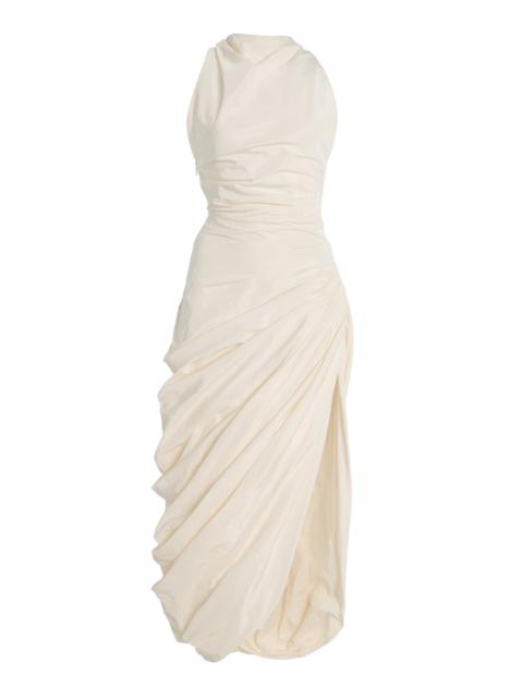 Altuzarra Dora Gathered Maxi Dress ivory