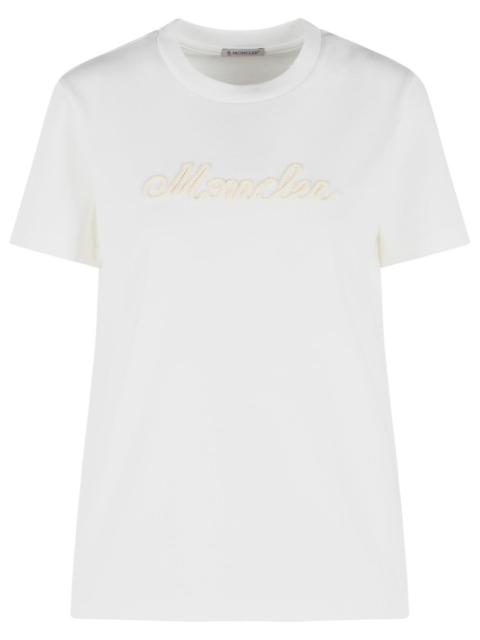 Moncler Moncler White Cotton T-Shirt Women