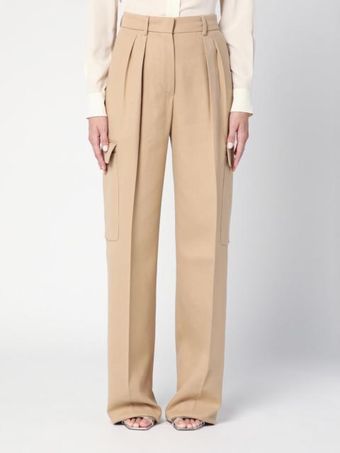 Sportmax Caramel-coloured cargo trousers