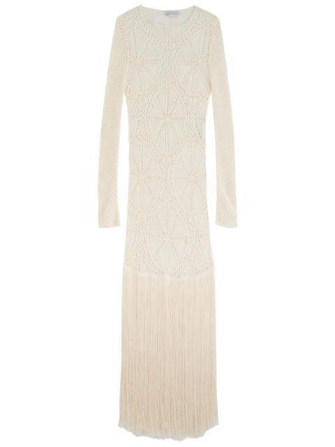 Stella McCartney Stella Mccartney Tassel-trimmed Crochet Maxi Dress