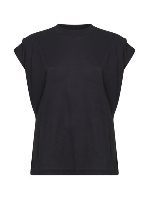 JACQUEMUS Jacquemus Women Black Paper-Effect Jersey The Ventadou Boxy Tank Top
