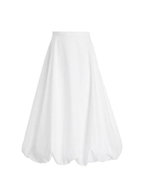 BY MALENE BIRGER Aubrey A-Line Cotton Maxi Skirt white