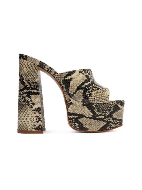 Other Designers New in Box‎ Schutz Cali Snake Printed Leather Platform Sandals Sz 9 $138