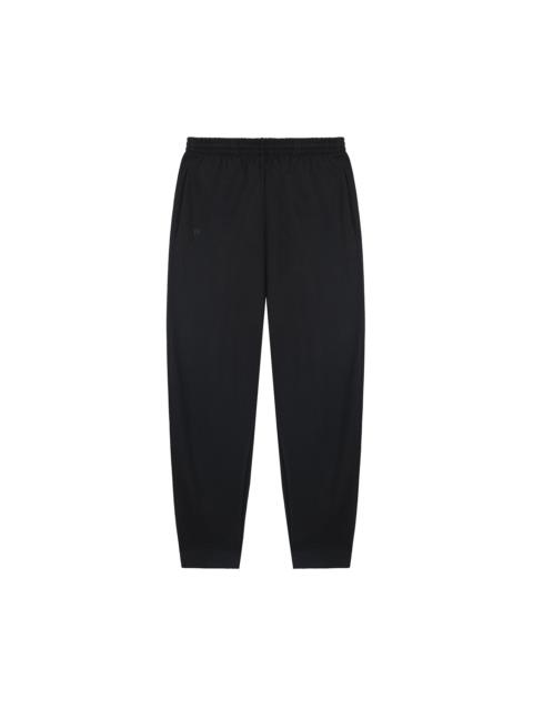 PANGAIA Mens Recycled Wool Jersey Barrel-Leg Track Pants - Black