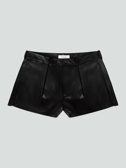 entire studios PUNY SHORT BLACK LEATHER
