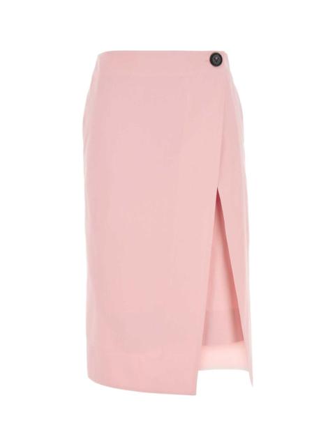 Bottega Veneta Pink Twill Skirt