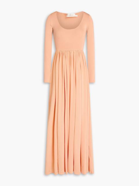 Zimmermann Metallic stretch-knit maxi dress