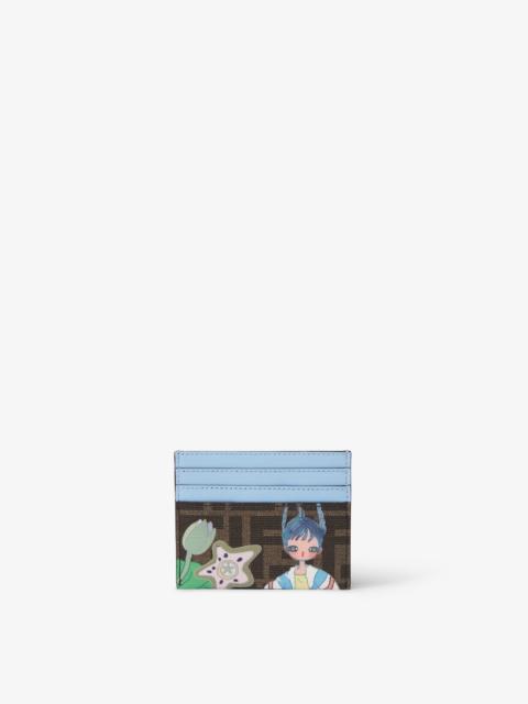 FENDI Fantastic Fendi Future Fendi Roma Card Case Brown FF fabric flat card case with print