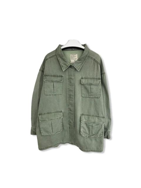 Other Designers Vintage - Private Pause Military Fashion Tactical Pocket Jacket