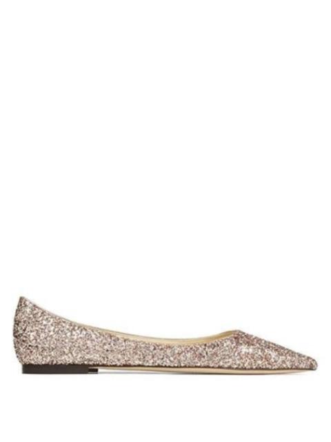 JIMMY CHOO Jimmy Choo Love Glitter Ballet Flats