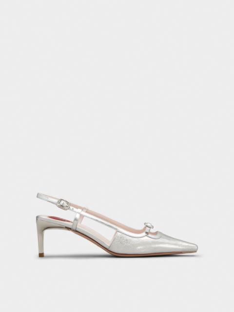 Roger Vivier Viv' Canard Slingback Pumps in leather