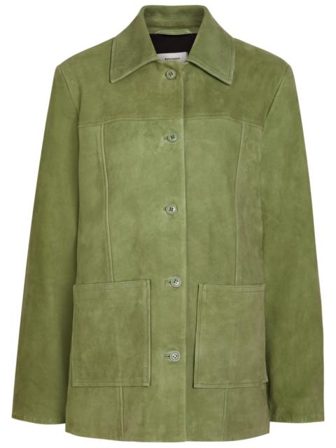 Reformation Reformation Veda Lincoln Panelled Suede Jacket