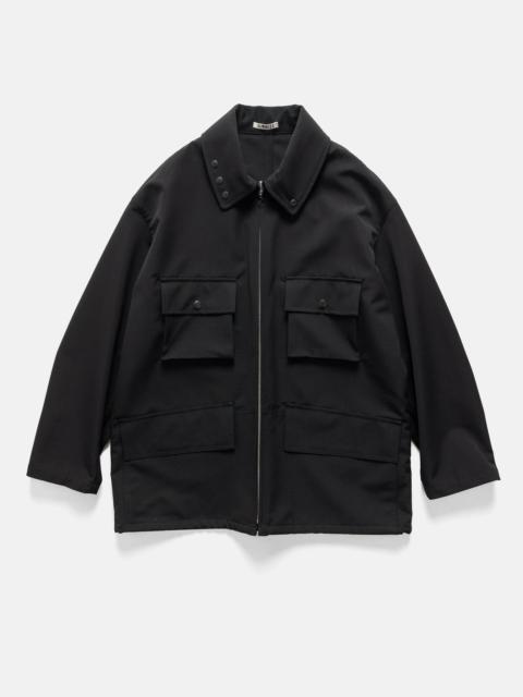 AURALEE Wool Max Canvas Blouson Black