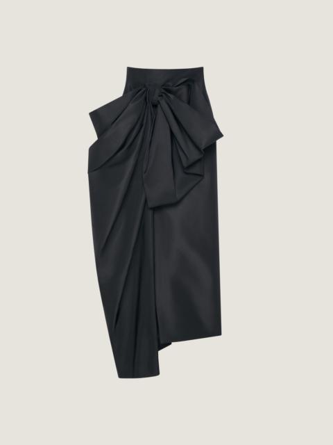 Givenchy MIDI SKIRT IN POLYFAILLE WITH BOW DETAIL