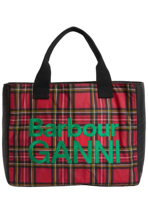 Other Designers Barbour X Ganni Women Barbour X Ganni Waxed Cotton Tote Bag