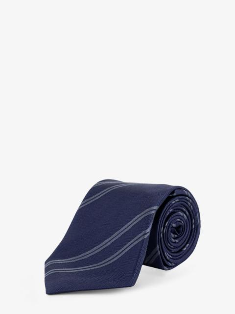 Brunello Cucinelli Brunello Cucinelli Men Regimental Motif Silk Tie