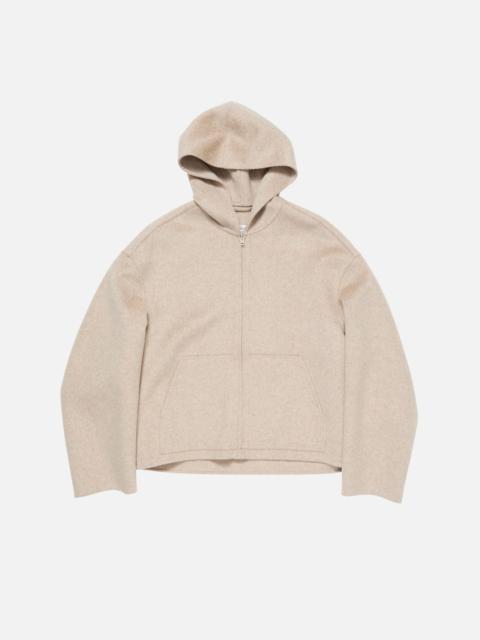 Acne Studios Hooded cashmere jacket - Oatmeal melange